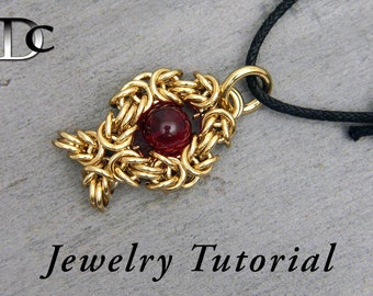 Beaded Fish Pendant Jewelry Tutorial