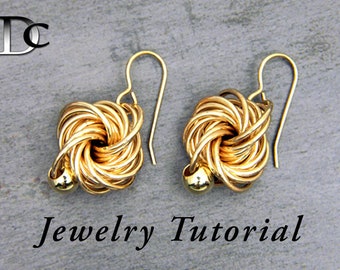 Spiral Ball Earrings Jewelry Tutorial