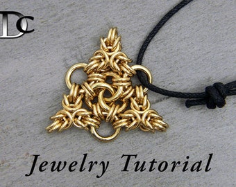 Tripoli Triangle Pendant Jewelry Tutorial