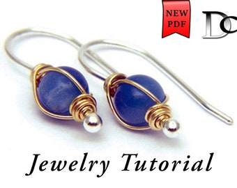 Tornado Wrapped Earrings Jewelry Tutorial