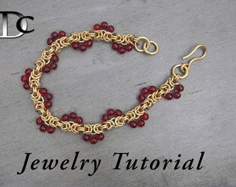 Zigzag Byzantine Bracelet Jewelry Tutorial