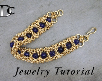 Square Byzantine Bracelet Jewelry Tutorial