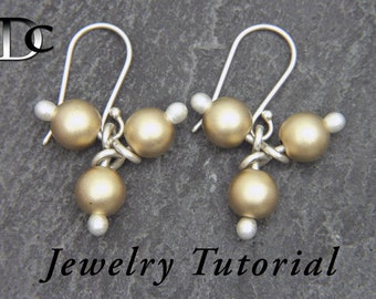Beaded Triad Earrings Jewelry Tutorial