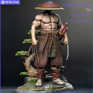 Wolverine Samurai STL 3D Model For 3D Printing