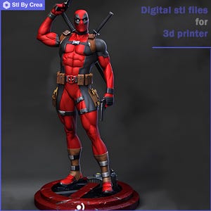 DeadPool2 STL 3D Model For 3D Printing