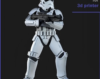 Storm Trooper STL 3D Model For 3D Printing