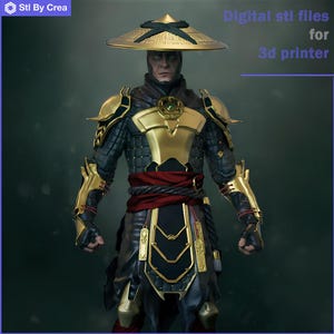 Marmoral Kombat Raiden Samurai STL 3D Modell für den 3D Druck