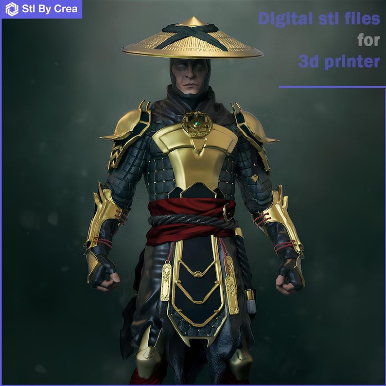 Mortal Kombat Raiden Samurai STL 3D Model for 3D Printing - Etsy
