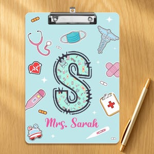 Personalized Acrylic Nurse Clipboard with Name, Custom Nurse & Healthcare Clipboard, Graduation And Scrubs Gift for Nurses, Nurse Stationery