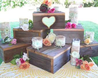 wood cake stand etsy