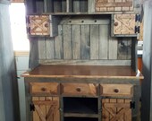 step back cabinet , primitive furniture rustic farmhouse furniture kitchen cabinet hutch buffet country furniture