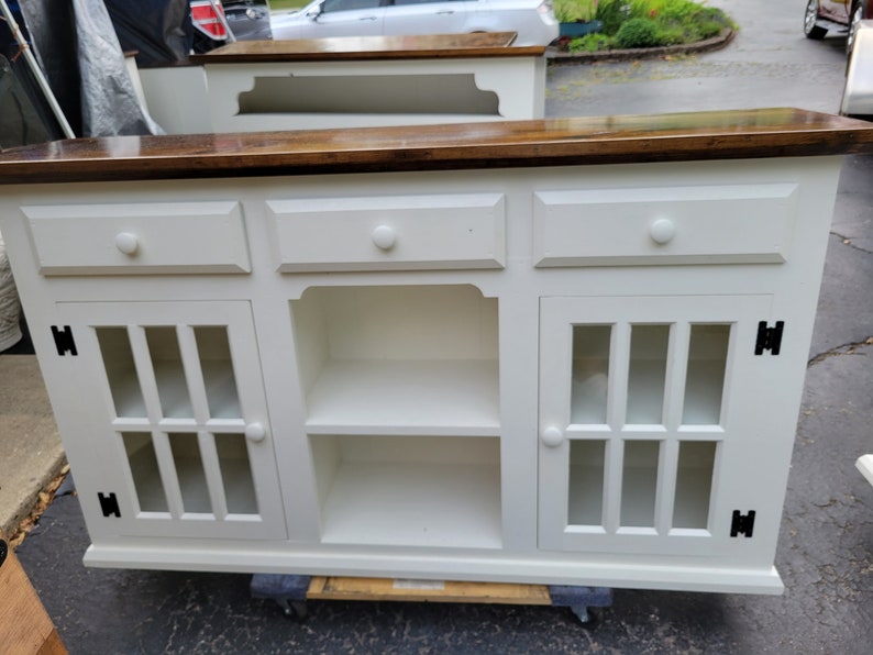White / Kitchen Island / Coffee Bar / Country Etsy