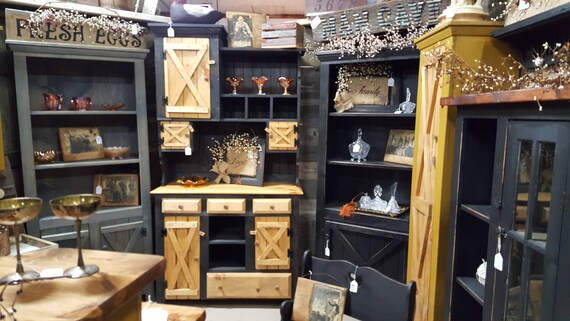 Primitive Furniture Rustic Farmhouse Furniture Kitchen Cabinet