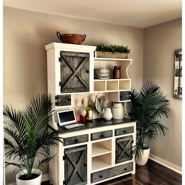 Coffee Bar Computer Desk Step Back Cabinet Bar Furniture