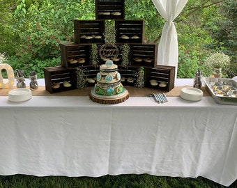 6 Rustic cupcake Stand  8x8, wedding crates , rustic wedding wood cake stand , rustic wedding , wedding decorations , crates