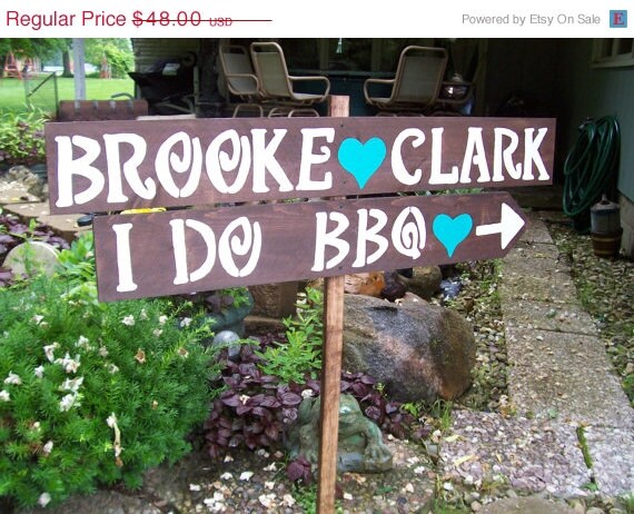I Do Bbq Sign Rustic Wedding Signs Wedding Ceremony Etsy