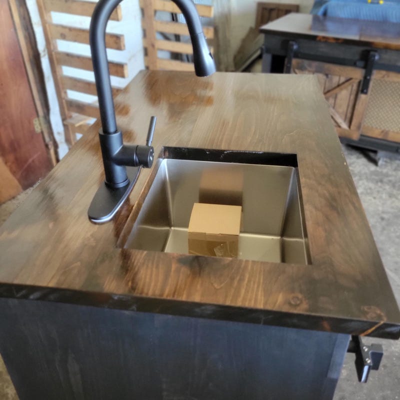 Mini Fridge Bar Cabinet - Etsy