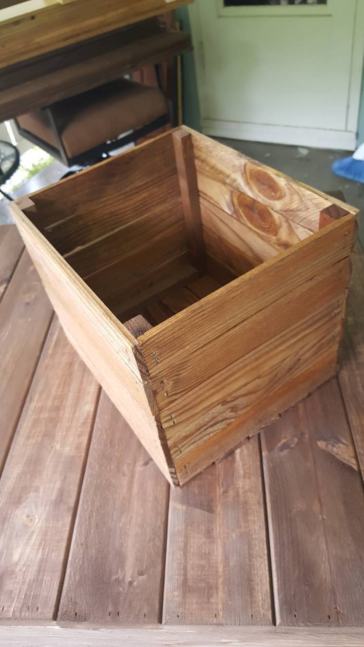 Cajas de madera blanca 14x14x10 / decoración del pasillo de la | Etsy