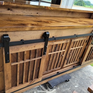 Unfinished bar store cabinet