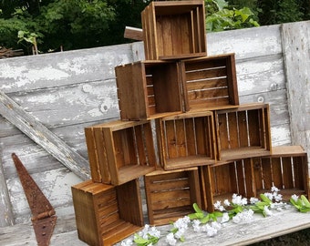 6 Rustic cupcake Stand  8x8, wedding crates , rustic wedding wood cake stand , rustic wedding , wedding decorations , crates