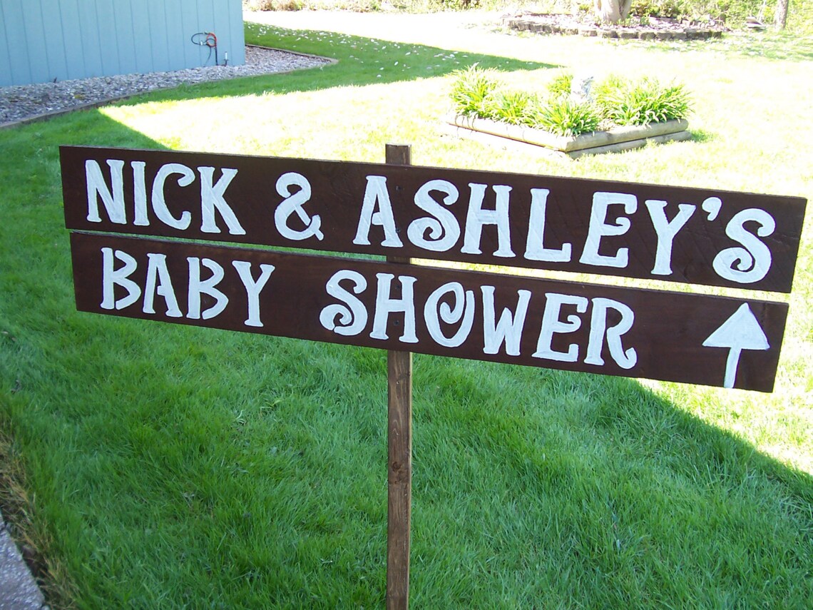 Baby shower sign baby decorations baby shower gifts yard Etsy