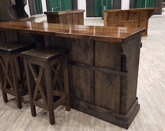 kitchen island bar cabinet furniture w/ sliding barn doors / country furniture / farmhouse furniture / hotel furniture  /  man cave bar