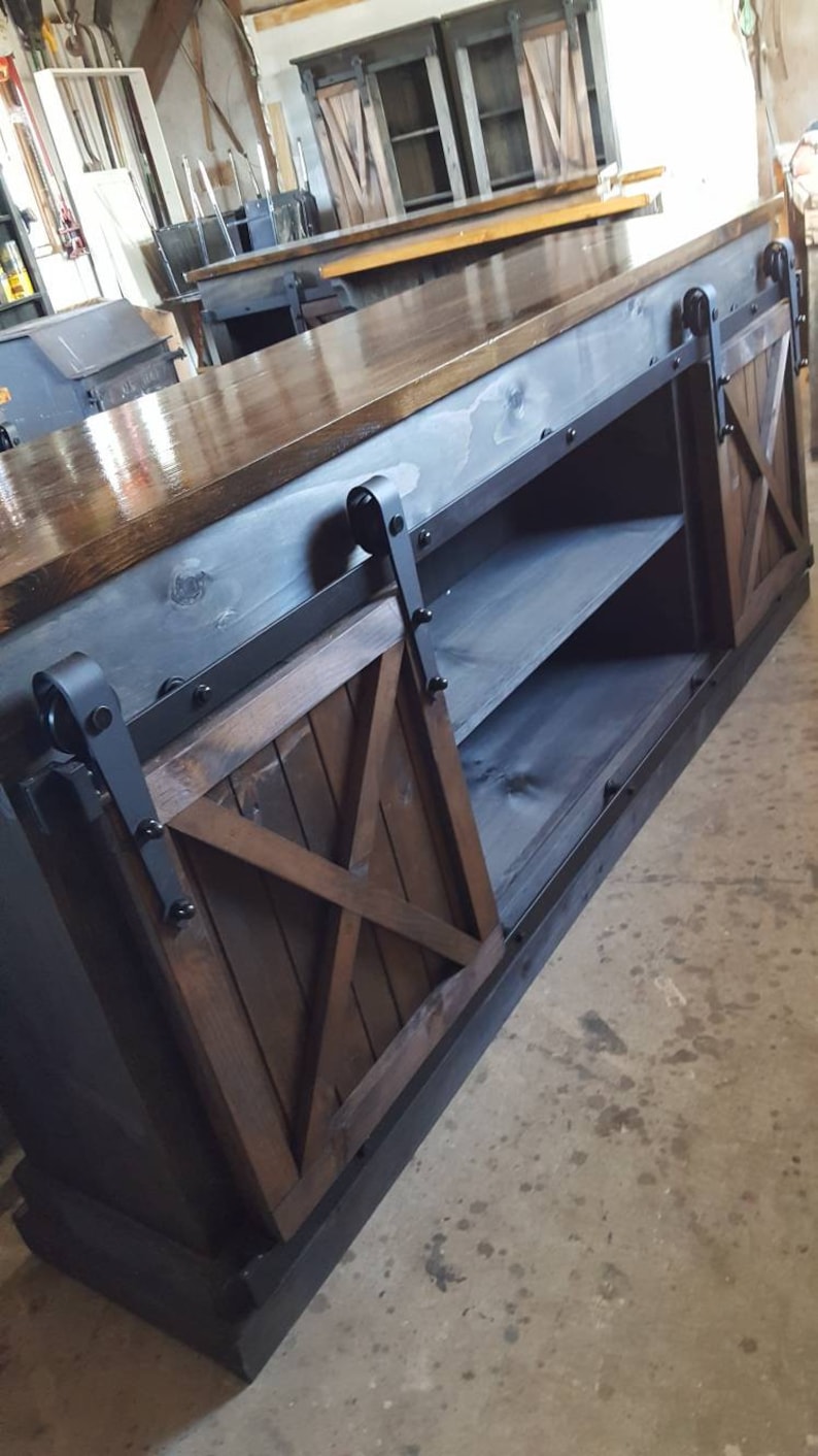 Man Cave Bar / Kitchen Island Bar Furniture W/ Sliding Etsy