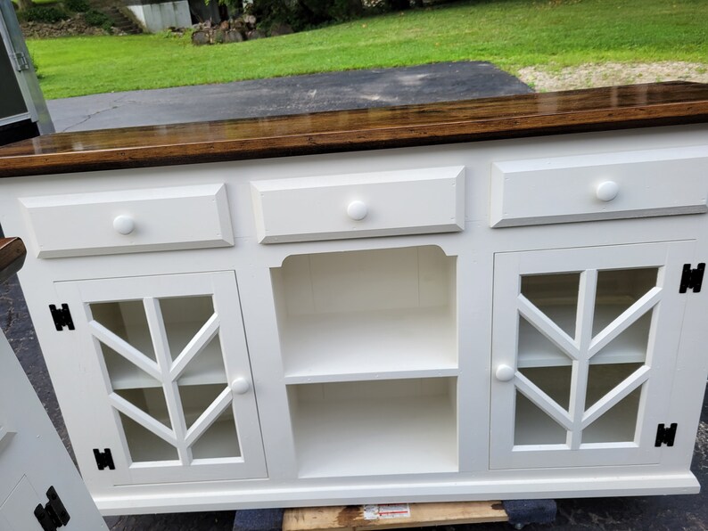 White / Kitchen Island / Coffee Bar / Country Etsy