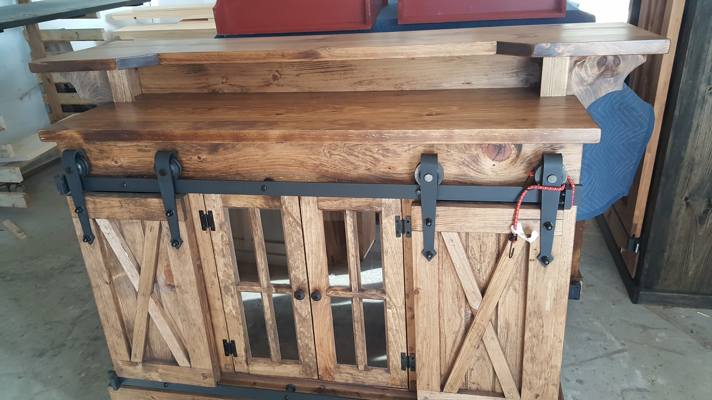 Man Cave Bar / Kitchen Island Bar Furniture W/ Sliding Etsy