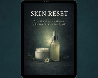 Ebook PDF de cuidado natural de la piel: Guía de rutina para pieles sensibles y propensas al acné: Consejos de belleza naturales y sencillos