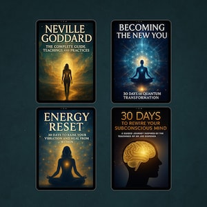 Mindset & Manifestation Bundle - Neville Goddard Guide, Subconscious Rewiring, Energy Reset, Quantum Transformation - 4 PDF eBook Set