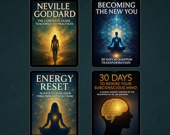 Mindset & Manifestation Bundle - Neville Goddard Guide, Subconscious Rewiring, Energy Reset, Quantum Transformation - 4 PDF eBook Set