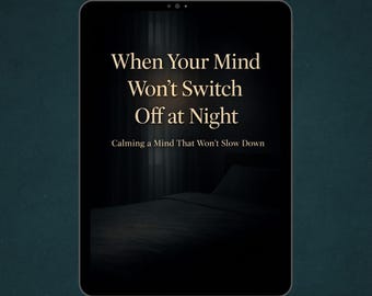 Quando sua mente não desliga à noite - Pensamentos excessivos, pensamentos acelerados, ansiedade relacionada ao sono - Livro de não ficção sobre saúde mental