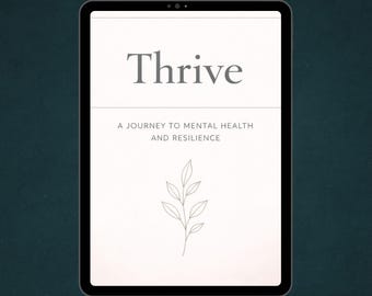 Mental Health and Resilience Book - Anxiety, Low Mood, Stress, Self Care - Everyday Coping