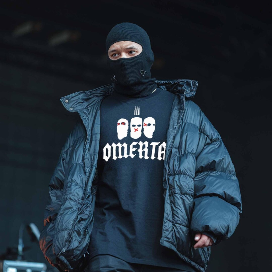 Omerta Balaclava T-shirt – Men's Printed Streetwear T-shirt