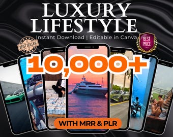 Über 10.000 Luxus-Lifestyle-Reels-Bundle mit Master-Resell-Rechten, eleganten ästhetischen Videos, TikTok Reels Shorts, digitalem Download-Paket