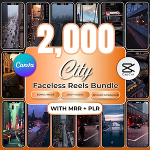 Pacchetto di oltre 2000 video reel urbani (MRR + PLR)