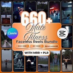 660+ Fitness-Videos für Männer im Paket mit Master-Weiterverkaufsrechten, Sofort-Download-Paket