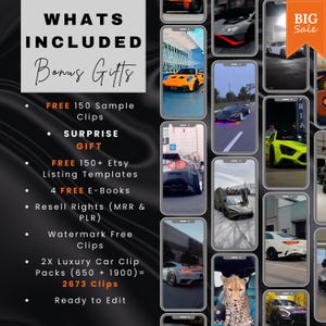 2600+ Reels Luxury Car Videos, Lifestyle Viral Bundle, Digital Download, Cars, TikTok, Instagram, YouTube Shorts, Mrr/Plr, Luxury Cars Pack
