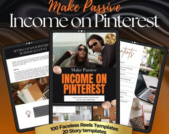 Verdien een passief inkomen op Pinterest met PLR MRR Digital Marketing Guide met Canva bewerkbaar e-boek + ChatGPT-contentprompts