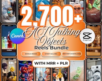 Paket mit über 2.700 KI-gesteuerten, gesichtslosen Videoclips, virale 3D-Animationsvideos (MRR + PLR)