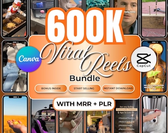 Paket mit über 600.000 viralen Reels, gesichtslose Videoclip-Inhalte (MRR + PLR)