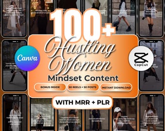 Paket mit über 100 motivierenden Videos für Frauen, virale, gesichtslose Videoclips für Unternehmerinnen (MRR + PLR)
