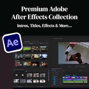 After Effects Assets: 5,000+ Mega Bundle with Master Resell Rights | Adobe Video Templates Transitions Titles Effects Presets for Creators