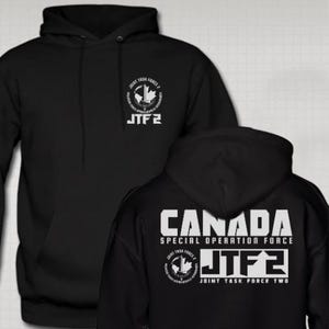Felpa con cappuccio delle forze speciali canadesi della Joint Task Force JTF2