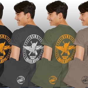 米海兵隊フォース・レコンのチャレンジコインTシャツにインスパイアされたカスタムTシャツ