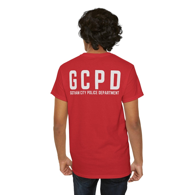 Maglietta ispirata al dipartimento di polizia di Gotham City con logo SWAT GCPD immagine 8