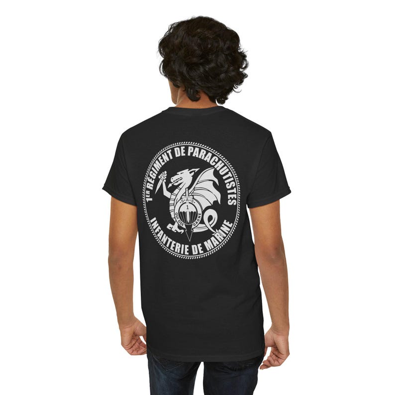 France Para SAS 1st Marine Infantry Parachute Regiment Special Forces - Military Army Veteran Gift, Airborne Infantry Tee, Patriotic image 3