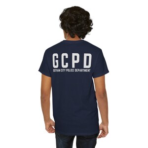 Maglietta ispirata al dipartimento di polizia di Gotham City con logo SWAT GCPD immagine 6