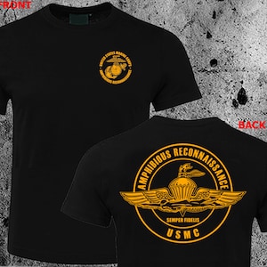 米海兵隊水陸両用偵察隊カスタムTシャツHQデザイン